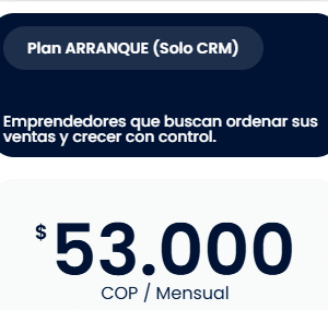 Plan ARRANQUE (Solo CRM)