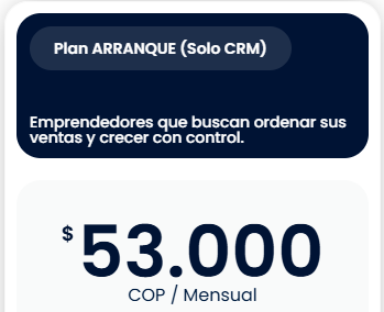 Plan ARRANQUE (Solo CRM)
